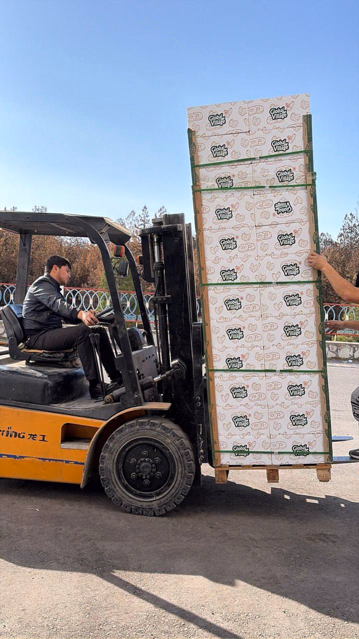 Loading a truck