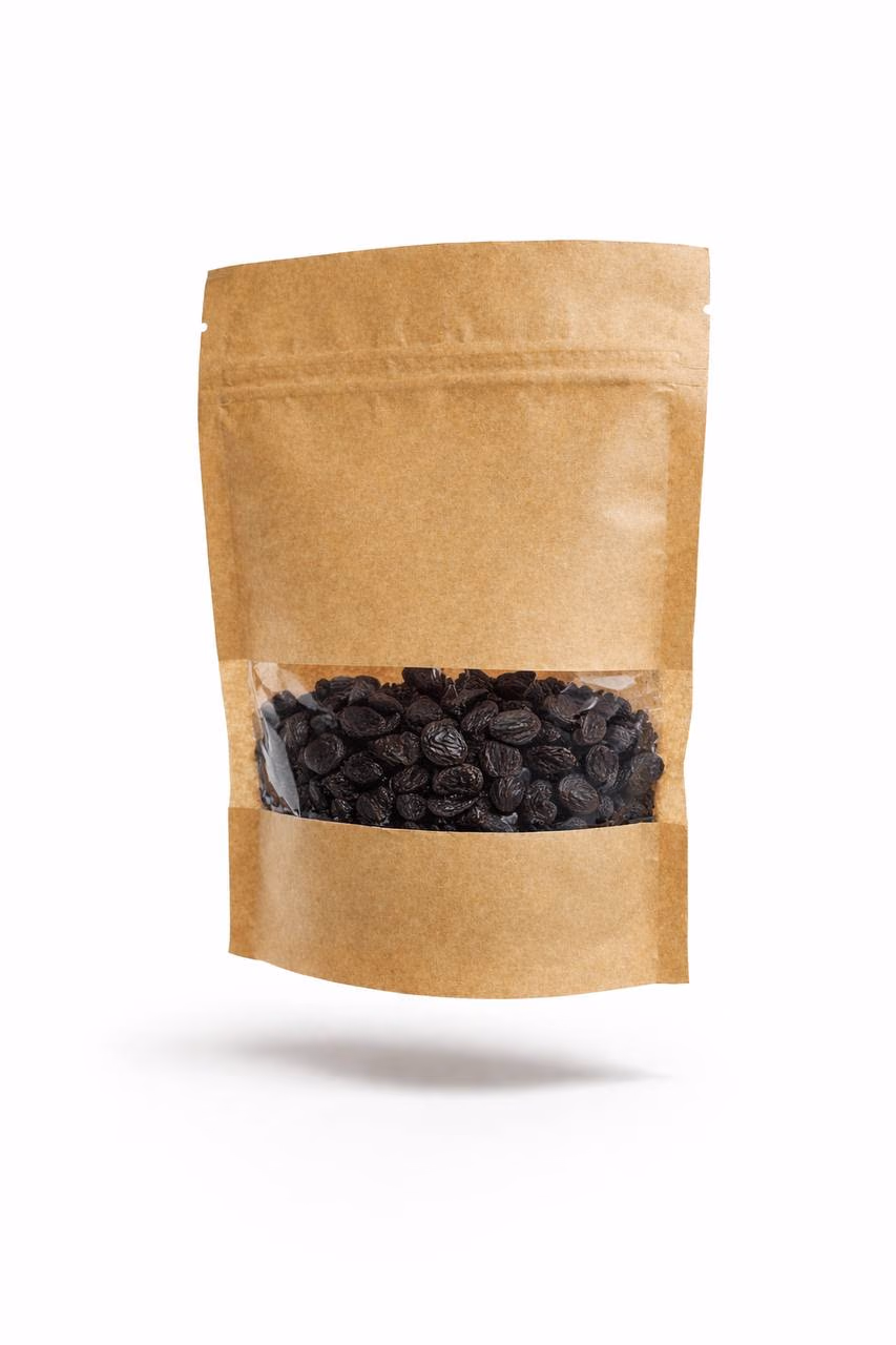 Kraft Zip-Lock Pouch with Window